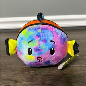 Bun Bun Tie Dye Clown Fish Plush Stuffed Animal Toy Fun